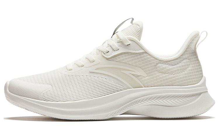 Anta Comfortable Slip Resistant Abrasion Resistant Low top Running Shoes Women's Ivory White