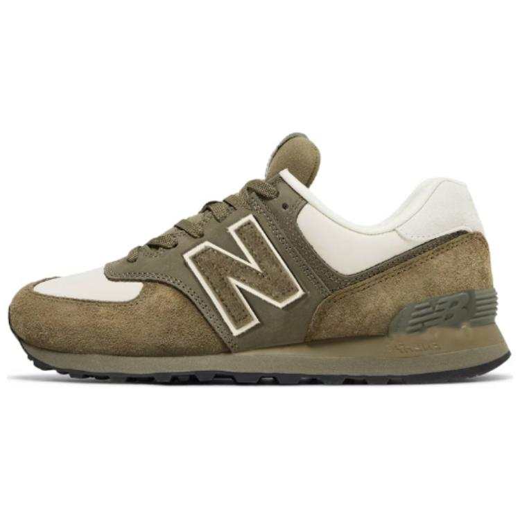 New Balance EYe Junya Watanabe MAN x New Balance NB 574 Textile, Leather Low top Running Shoes Men's Olive Green