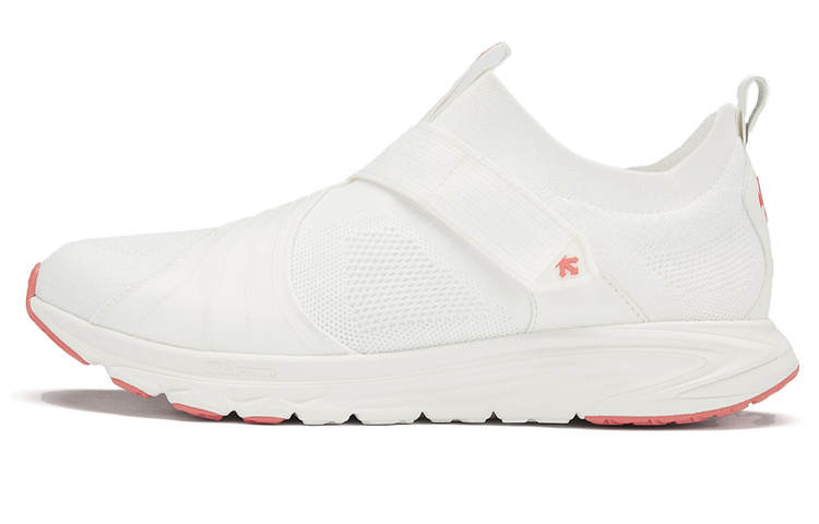 DESCENTE RUNNING Fabric Cushioning Breathable Low top Carbon Plate Casual Running Shoes Women's White