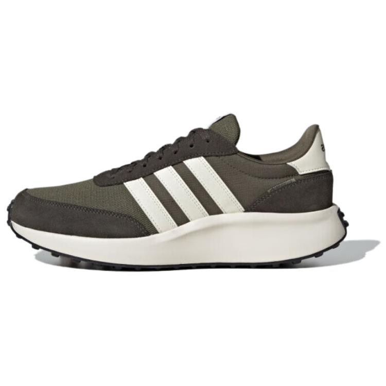 Adidas Adidas Run 70S Slip Resistant Abrasion Resistant Low top Casual Running Shoes Men's Olive Green
