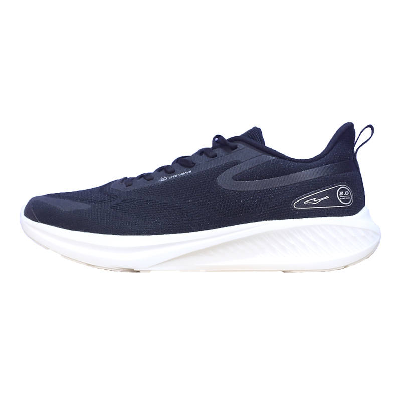 Erke Cushioning Breathable Lightweight Low top Casual Long Distance Running Shoes Men's Black