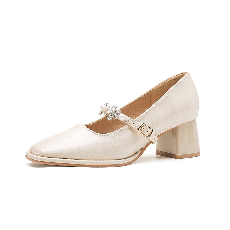 WALIBU Chunky Heel Mary Jane Shoes 5CM Women's