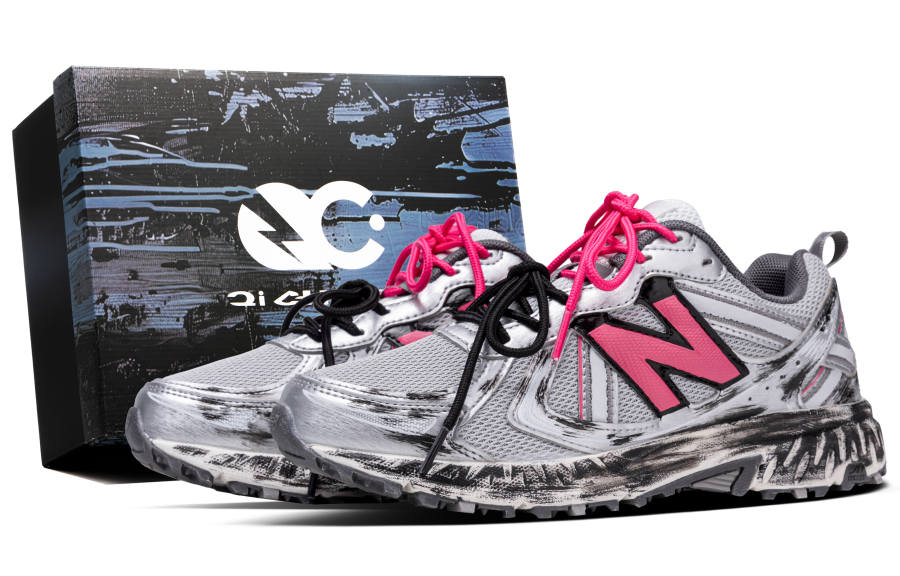 New Balance New Balance NB 410 V5 Breathable Low top Casual Long Distance Running Shoes Unisex Silver Pink