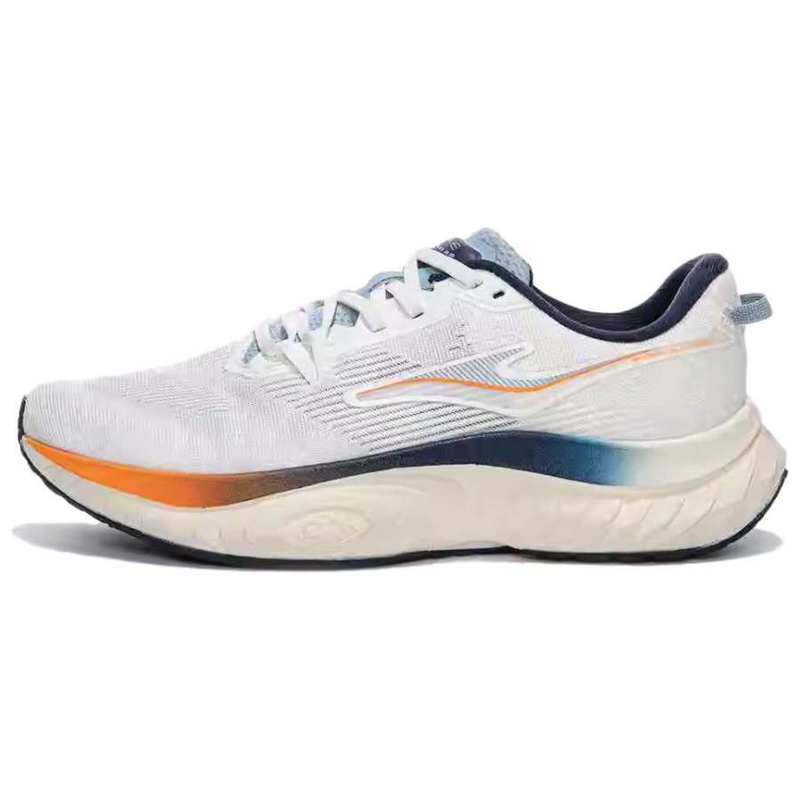 Erke Cushioning Rebound Low top Running Shoes Men's White Orange