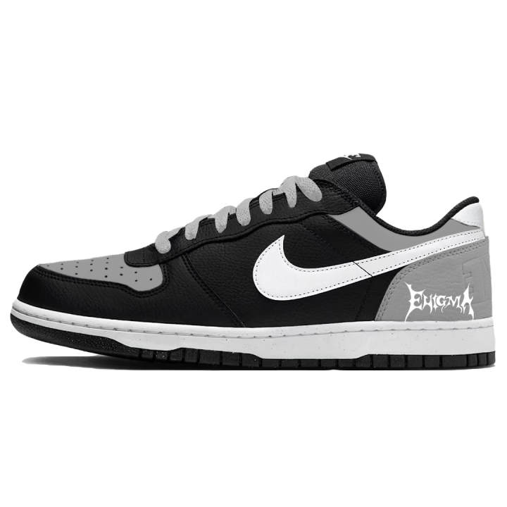 Nike Nike Big Gray Toe Slip Resistant, Abrasion Resistant, Breathable Low top Skateboard Shoes Men's Black Blue