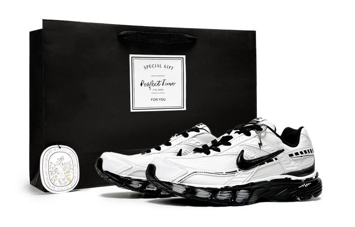 Nike Nike Initiator Textile, Leather Abrasion Resistant Low top Casual City Commuting Running Shoes Men's Black White