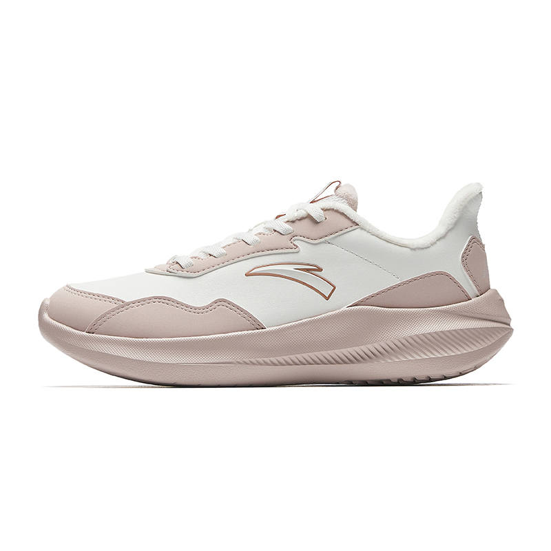 Anta Running Collection Slip Resistant Abrasion Resistant Low top Casual Running Shoes Women's White Pink