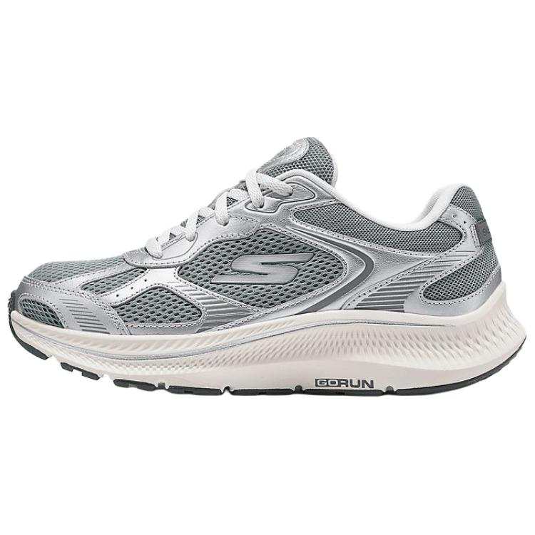 Skechers Textile, Synthetic Leather Cushioning Breathable Support Lightweight Rebound Low top Running Shoes Women's