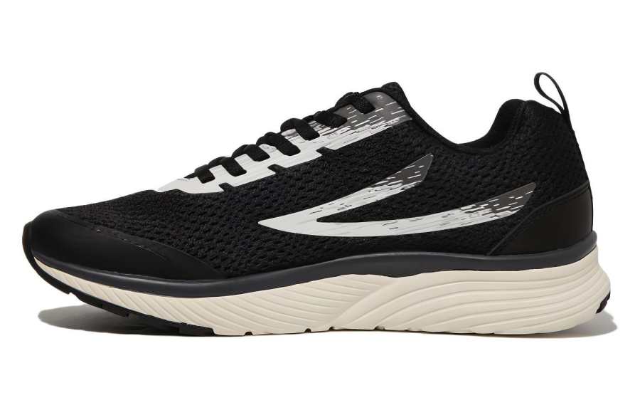 FILA RGB Flex 3.0 Cushioning Abrasion Resistant Low top Running Shoes Unisex Black White Korean Style