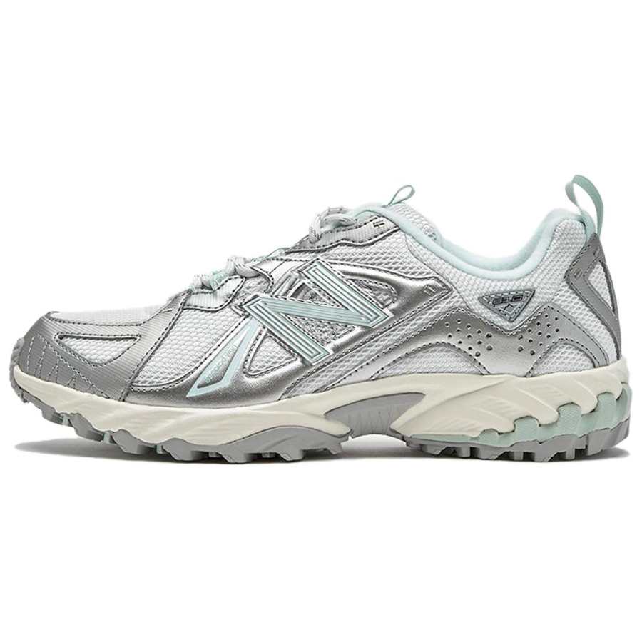 New Balance New Balance 610v1 Synthetic Leather Abrasion Resistant Low top Casual Running Shoes Unisex Silver Green