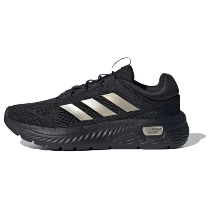 Adidas Adidas Wmns Cloudfoam Comfy 'Black Champagne Metallic' Women's