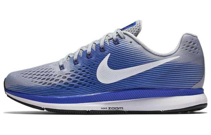 Nike Nike Pegasus 34 Cushioning Low top Running Shoes Men's Blue