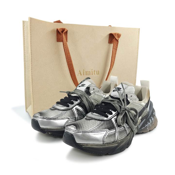 Nike Nike V2K Run Low top Running Shoes Women's Silver