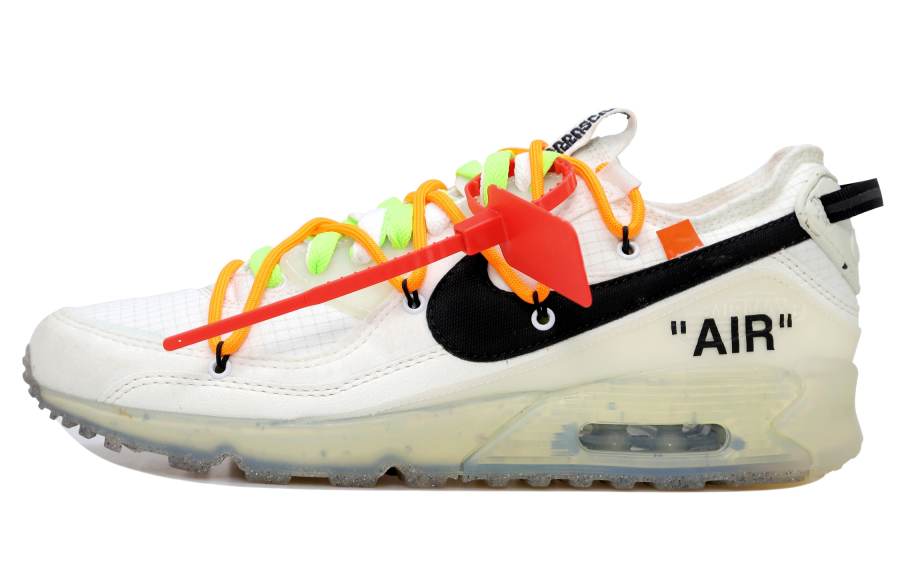 Nike Nike Air Max 90 Cushioning Low top Casual Running Shoes Unisex Ecru