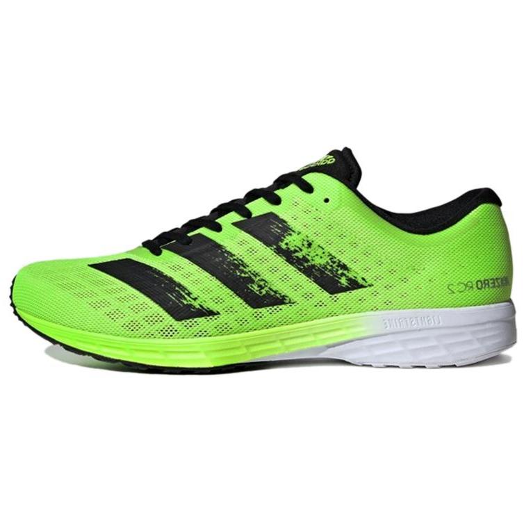 Adidas Adidas Adizero RC 2 Abrasion Resistant, Breathable, Lightweight Low top Casual Running Shoes Men's Green Black
