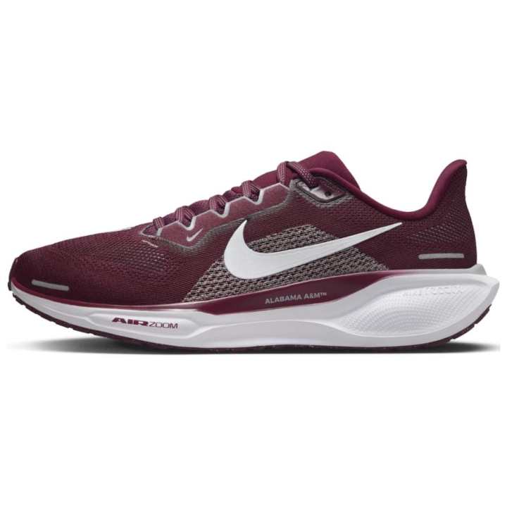 Nike NCAA x Nike Pegasus 41 Slip Resistant Abrasion Resistant Low top Running Shoes Unisex Dark Red