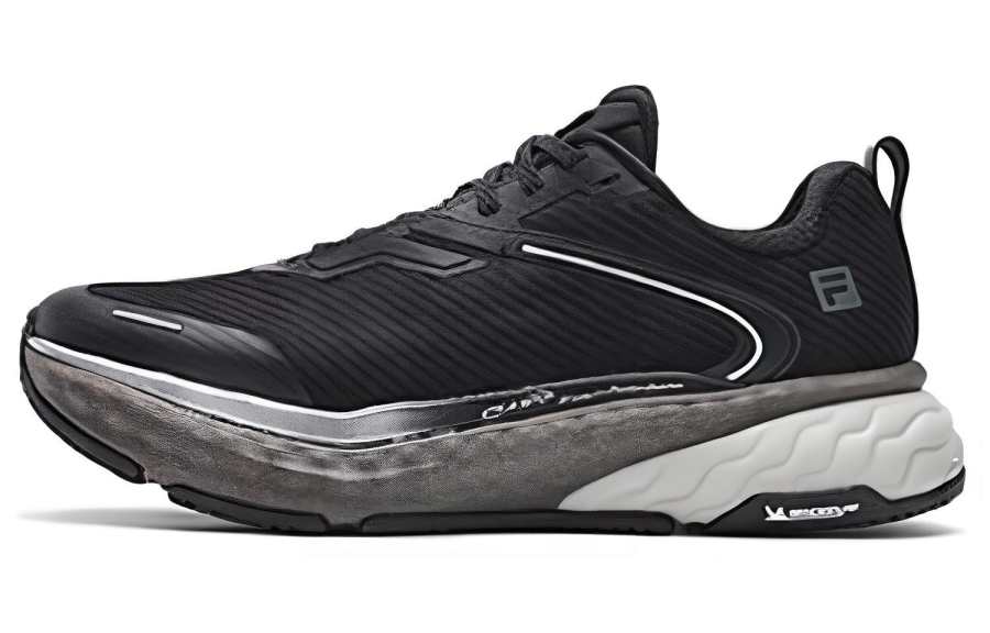 FILA SPD CHEETAH Fabric Low top Casual Running Shoes Men's Black