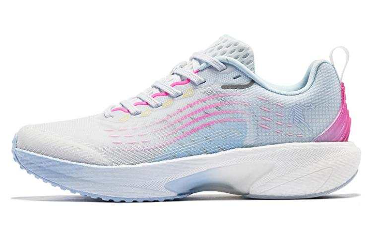 QIAODAN Abrasion Resistant Breathable Low top Running Shoes Women's White Blue