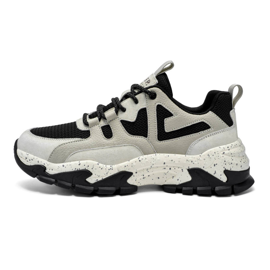 JEEP SPIRIT Low top Chunky Sneakers Men's Moon Dust Gray
