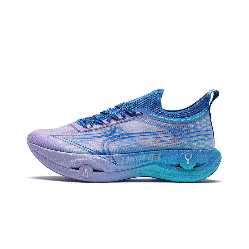 HEALTH Cushioning Rebound Full Length Carbon Plate Racing Running Shoes Unisex Purple Blue