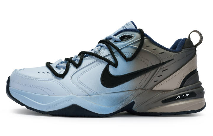 Nike Nike Air Monarch 4 PU Leather Low top Chunky Sneakers Unisex Blue Gray
