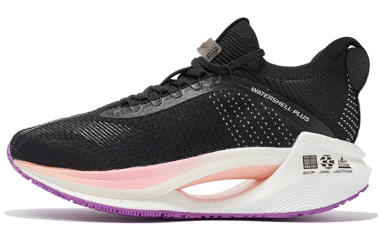 Li-Ning Li Ning Shadow Essential Textile, Synthetic Leather Slip Resistant Abrasion Resistant Low top LIGHT FOAM Running Shoes