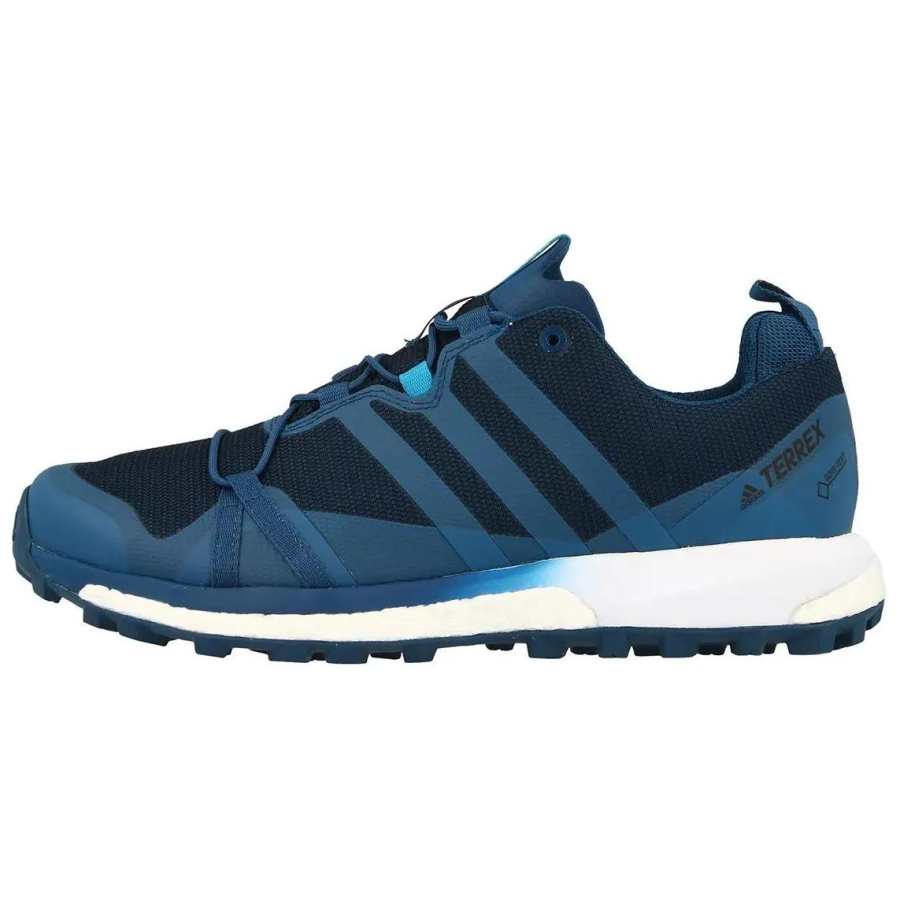 Adidas Adidas Terrex Agravic Slip Resistant Abrasion Resistant Low top Outdoor Shoes Men's Blue Black
