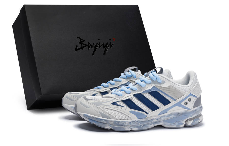 Adidas Adidas Spiritain 2000 Slip Resistant Abrasion Resistant Low top Running Shoes Unisex Blue Gray