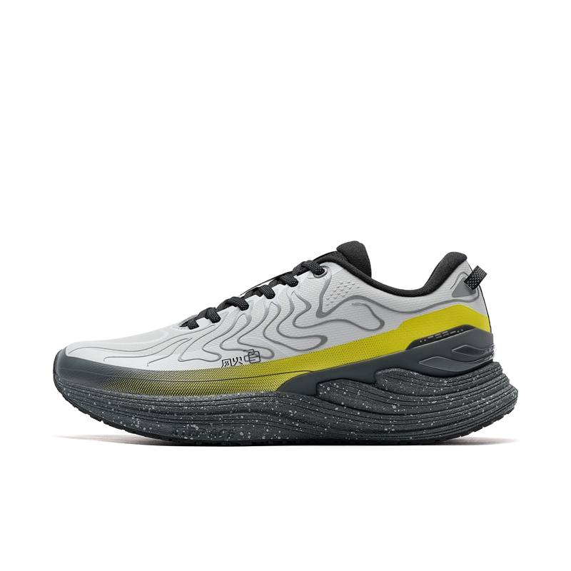 XTEP Slip Resistant Abrasion Resistant Slip Resistant Abrasion Resistant Low top Running Shoes Men's Gray Green