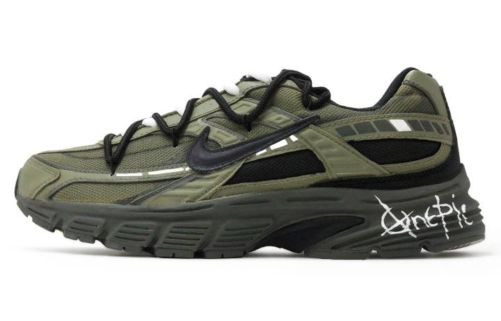 Nike Nike Initiator Mesh, Leather Abrasion Resistant Abrasion Resistant Low top Running Shoes Unisex Army Green