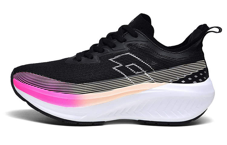 LOTTO Frozen PRO Cushioning, Wear Resistant Low Top Carbon Plate Training Running Shoes Women's Black