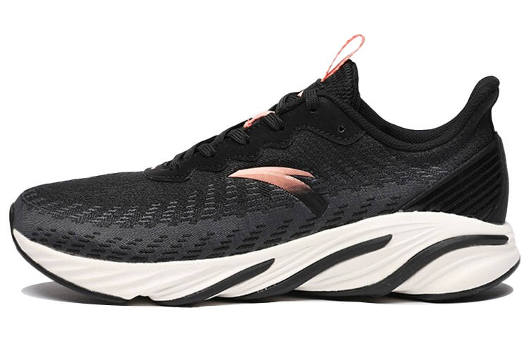 Anta Cushioning, Wear Resistant Low top Running Shoes Women's Black Gray Red