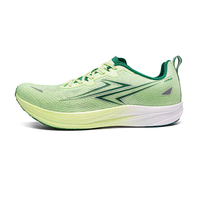 VICTORY LIGHT Slip Resistant Abrasion Resistant Low top Carbon Plate Training Sprint Running Shoes Unisex Flying Green