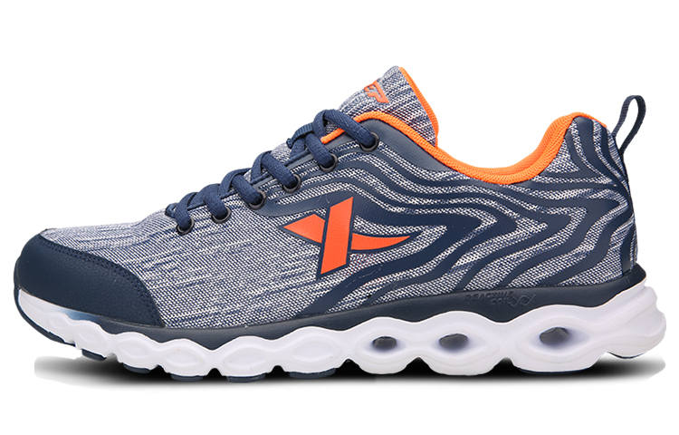 XTEP Lightweight Abrasion Resistant Lightweight Abrasion Resistant Low top Running Shoes Men's Blue White