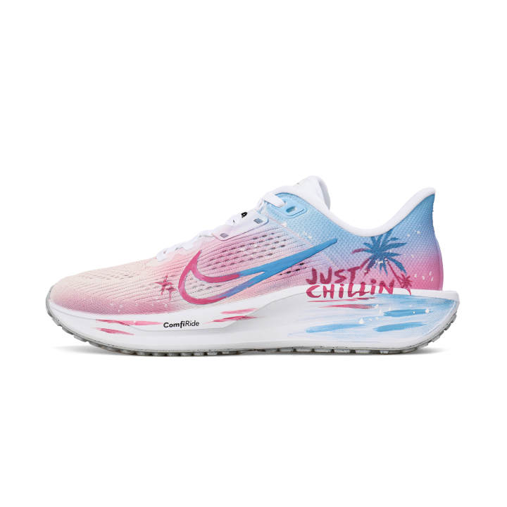 Nike Nike Quest 6 Abrasion Resistant Low top Running Shoes Unisex Pink Blue