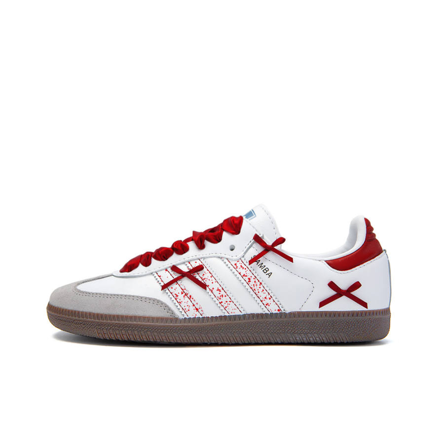 Adidas Originals SAMBA OG German Army Trainers Unisex Low Top Red