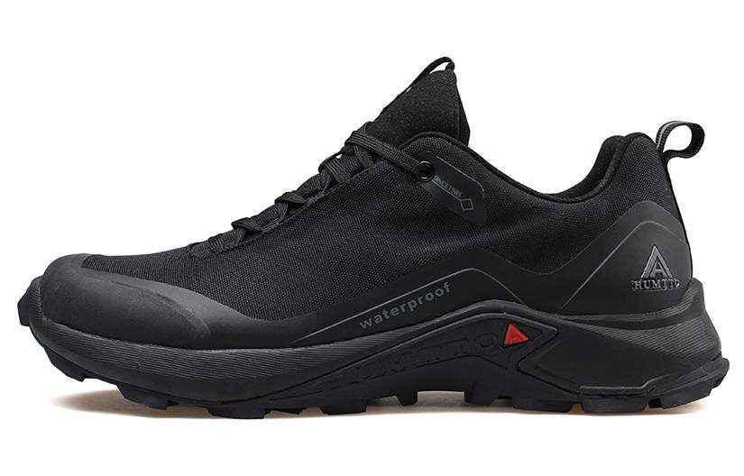 HUMTTO Textile, Synthetic Leather Low top Outdoor Shoes Men's Black