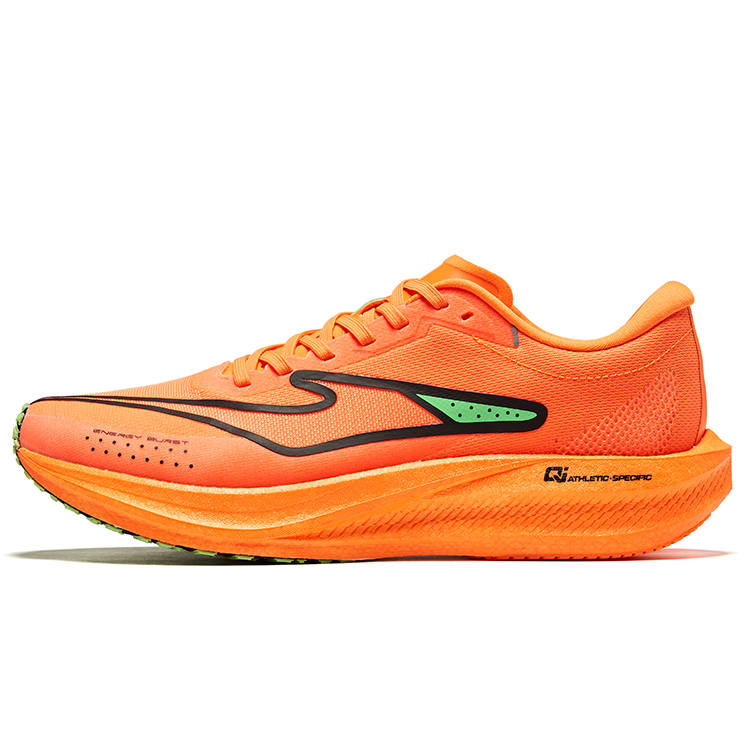 Erke Ji Feng 2.0 PU, Textile Low top Marathon Training Sprint Running Shoes Men's Persimmon Colorway