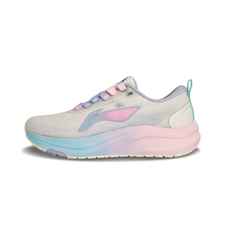 Li-Ning Li Ning Red Hare 8 Cushioning Slip Resistant Abrasion Resistant Low top Casual Running Shoes Women's Pink Purple