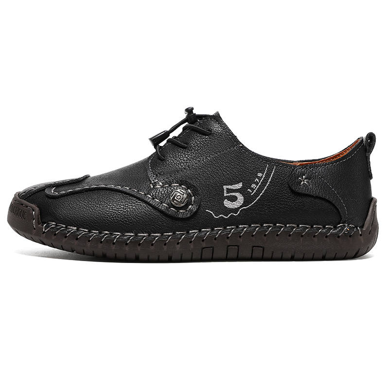 HBRK Men's Casual Shoes Men's Low Top Black/Brown/Green