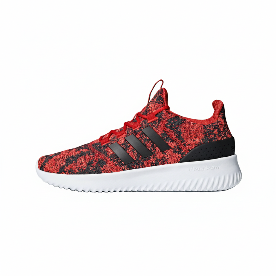 Adidas Neo Cloudfoam Running Shoes Men's Red