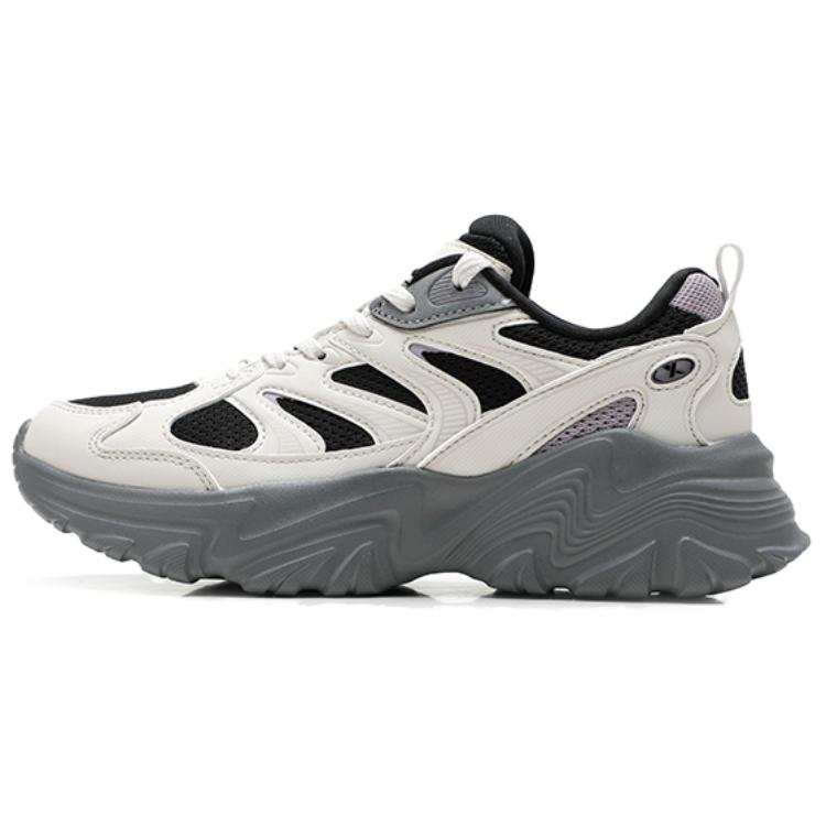 XTEP Cushioning Slip Resistant Breathable Low top Outdoor Shoes Women's White Sand Gray Black Bellflower Purple