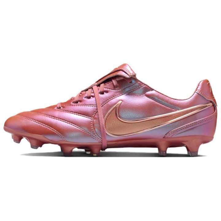 Nike Nike Tiempo Ligera Soccer Shoes Unisex Metal Red Copper