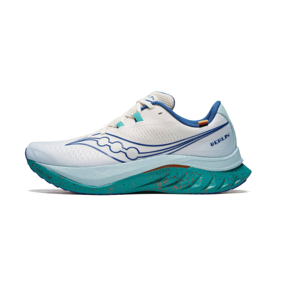 Saucony Endorphin Speed 4 Low top Running Shoes Men's Beige Blue