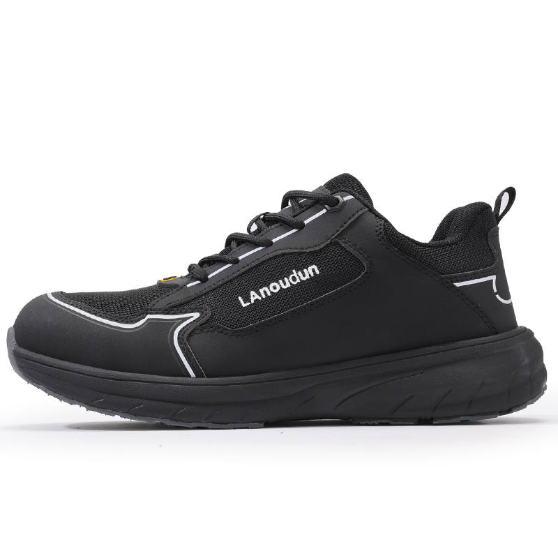 LANOUDUN Abrasion Resistant Impact Resistant Lightweight Rebound Low top Outdoor Shoes Men's Black