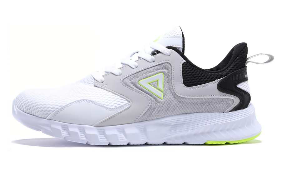 PEAK Trendy Abrasion Resistant Breathable Low top Running Shoes Men's Light Gray