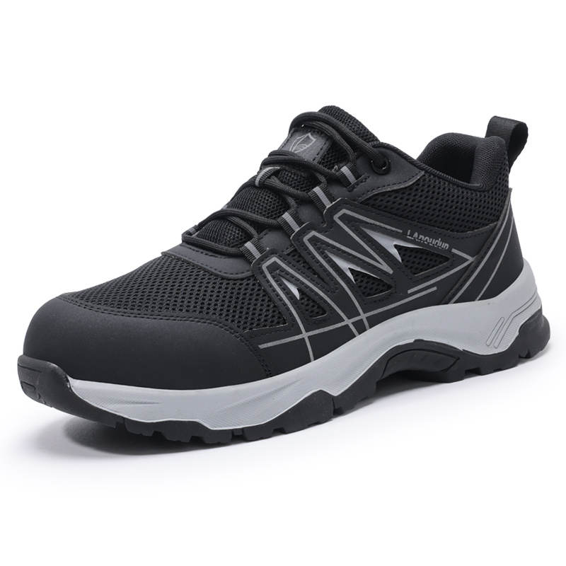 LANOUDUN Cushioning Abrasion Resistant Impact Resistant Low top Outdoor Shoes Men's Black