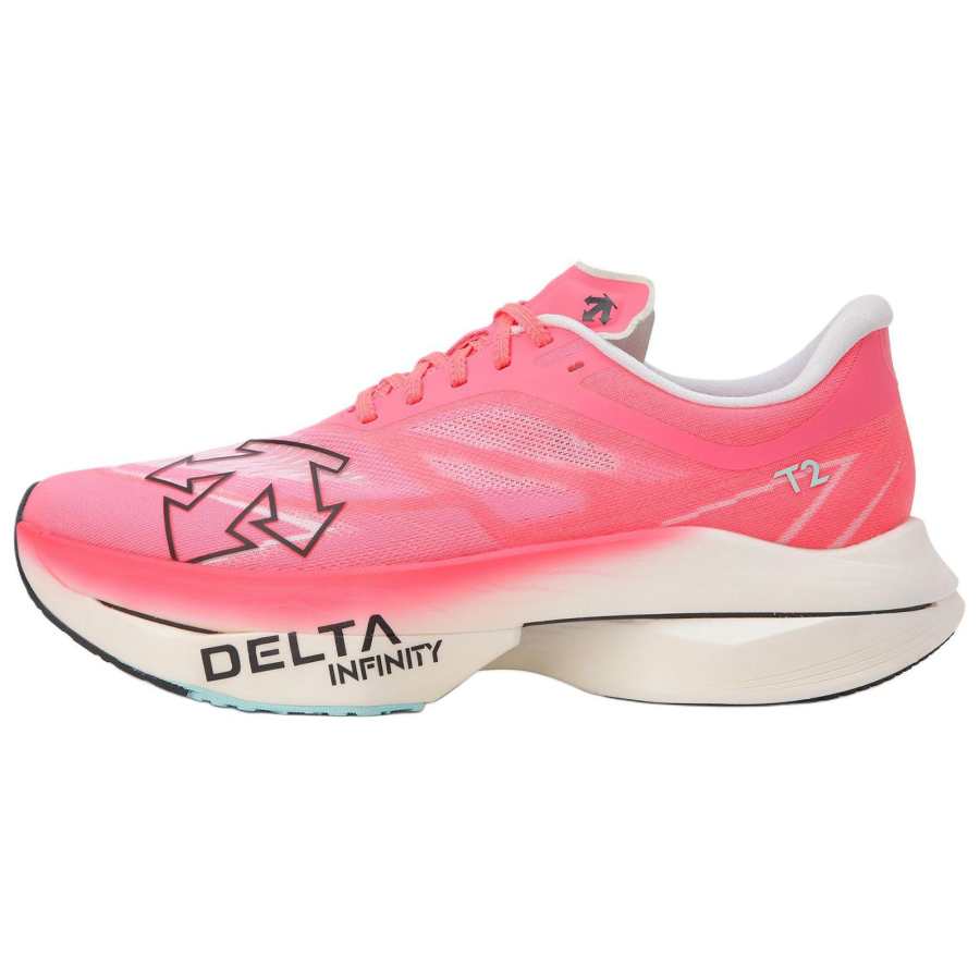 DESCENTE Low top Marathon Training Race Running Shoes Unisex Pink