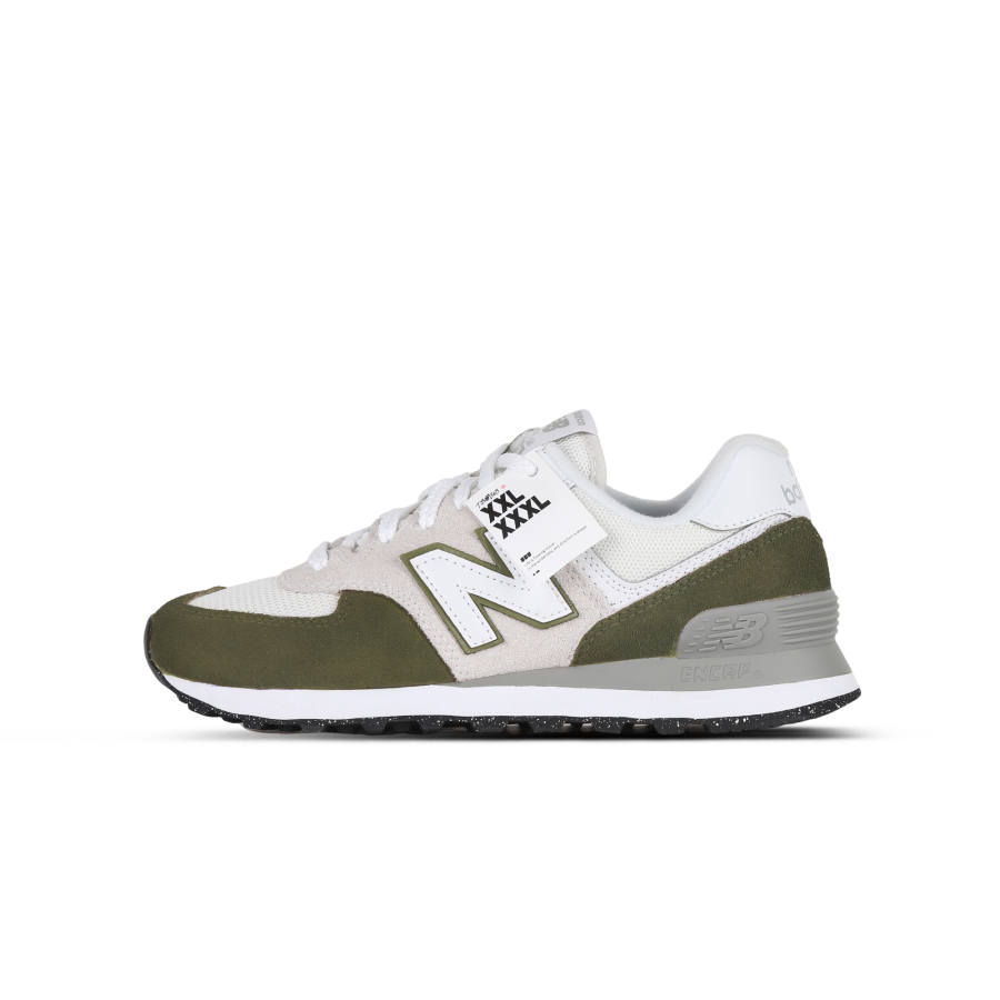 New Balance New Balance NB 574 Cushioning Abrasion Resistant Breathable Low top Running Shoes Unisex Green