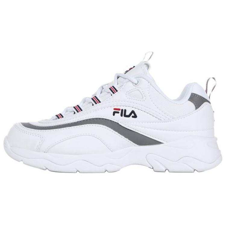 FILA Ray Abrasion Resistant Low top Casual Running Shoes Unisex White